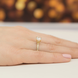Pierścionek z Brylantami 0,96ct ze złota próby 585. W-0546/70
